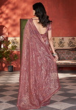 Load image into Gallery viewer, Pink Tissue Saree With Blouse

