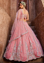 Load image into Gallery viewer, Pink Tissue Wedding Lehenga Choli
