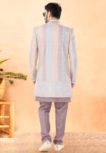 Load image into Gallery viewer, Pink Velvet Indo Western Suit
