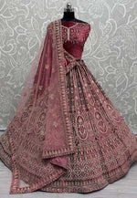 Load image into Gallery viewer, Pink Velvet Wedding Lehenga Choli
