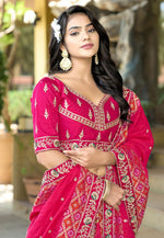 Load image into Gallery viewer, Pink Viscose A Line Lehenga Choli
