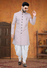 Load image into Gallery viewer, Pink Viscose Indo Western Suit
