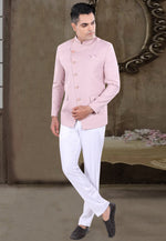 Load image into Gallery viewer, Pink Viscose Jodhpuri Suit
