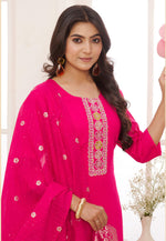 Load image into Gallery viewer, Pink Viscose Pant Style Suit
