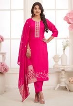 Load image into Gallery viewer, Pink Viscose Pant Style Suit
