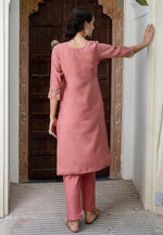 Load image into Gallery viewer, Pink Viscose Readymade Pakistani Suit
