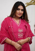 Load image into Gallery viewer, Pink Viscose Readymade Pakistani Suit
