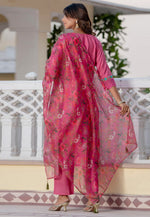 Load image into Gallery viewer, Pink Viscose Readymade Pant Style Suit

