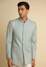 Load image into Gallery viewer, Pista Green Cotton Jodhpuri Suit
