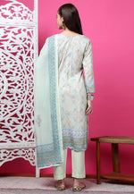 Load image into Gallery viewer, Pista Green Cotton Pant Style Suit
