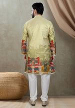 Load image into Gallery viewer, Pista Green Silk Kurta Pajama
