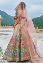 Load image into Gallery viewer, Pista Green Silk Lehenga Choli
