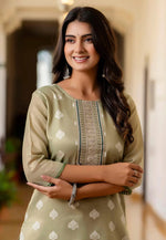 Load image into Gallery viewer, Pista Green Silk Long Tunic
