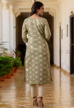 Load image into Gallery viewer, Pista Green Silk Long Tunic
