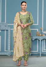 Load image into Gallery viewer, Pista Green Viscose Pakistani Suit
