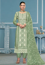 Load image into Gallery viewer, Pista Green Viscose Pant Style Suit
