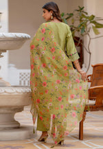 Load image into Gallery viewer, Pista Green Viscose Readymade Pakistani Suit
