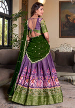 Load image into Gallery viewer, Purple Art Silk Lehenga Choli
