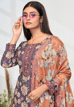 Load image into Gallery viewer, Purple Cotton Pant Style Suit
