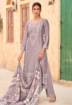 Load image into Gallery viewer, Purple Cotton Straight Suit
