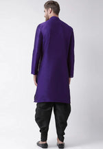 Load image into Gallery viewer, Purple Dupion Silk Dhoti Kurta
