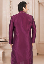 Load image into Gallery viewer, Purple Dupion Silk Kurta Pajama
