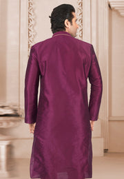 Purple Dupion Silk Kurta Pajama