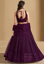 Load image into Gallery viewer, Purple Georgette Circular Lehenga Choli
