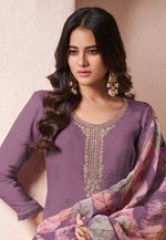 Load image into Gallery viewer, Purple Organza Pant Style Suit
