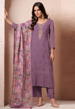Load image into Gallery viewer, Purple Organza Pant Style Suit
