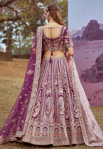 Load image into Gallery viewer, Purple Silk Lehenga Choli For Wedding
