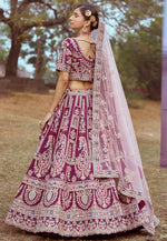 Load image into Gallery viewer, Purple Silk Lehenga Choli For Wedding
