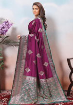 Load image into Gallery viewer, Purple Silk Saree With Blouse
