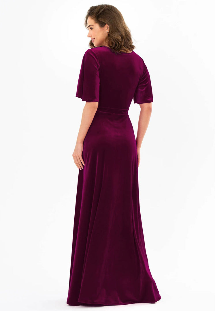 Purple Velvet Gown