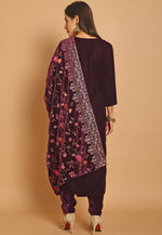 Load image into Gallery viewer, Purple Velvet Pakistani Suit
