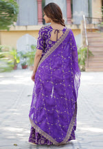 Load image into Gallery viewer, Purple Viscose Georgette Readymade Sharara Suit
