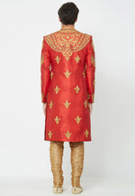 Load image into Gallery viewer, Red Art Silk Sherwani
