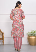 Load image into Gallery viewer, Red Chanderi Kurta Set With Pant
