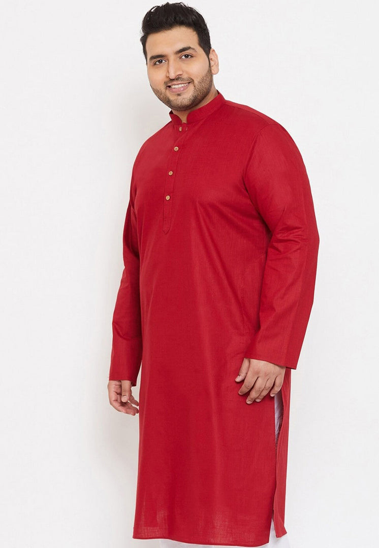 Red Cotton Kurta Pajama