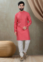 Load image into Gallery viewer, Red Cotton Kurta Pajama
