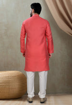 Load image into Gallery viewer, Red Cotton Kurta Pajama
