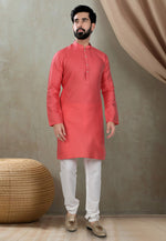 Load image into Gallery viewer, Red Cotton Kurta Pajama
