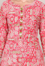 Load image into Gallery viewer, Red Cotton Kurta Set With Pant
