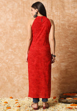 Load image into Gallery viewer, Red Cotton Printed Tunic
