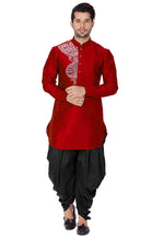 Load image into Gallery viewer, Red Dupion Silk Dhoti Kurta
