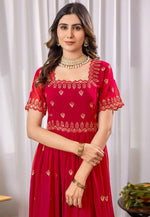 Load image into Gallery viewer, Red Georgette Gown
