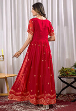 Load image into Gallery viewer, Red Georgette Gown
