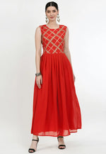 Load image into Gallery viewer, Red Georgette Gown
