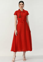 Load image into Gallery viewer, Red Georgette Gown
