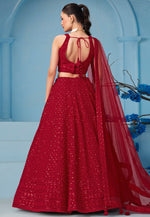 Load image into Gallery viewer, Red Georgette Lehenga Choli
